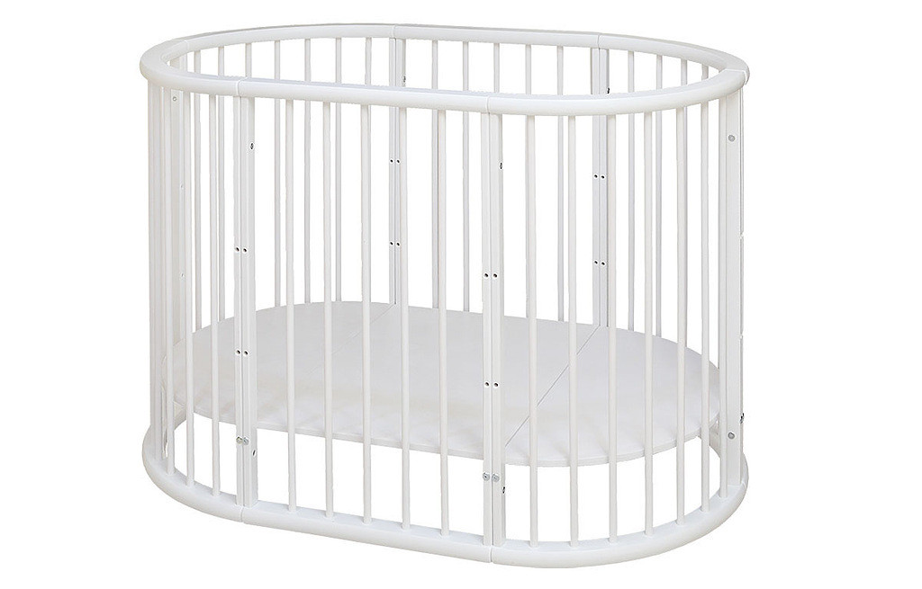 Детская Кровать-Трансформер Массив+МДФ Белая Малыш/Разные Цвета Ш-1270 х В-875 мм