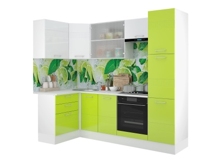 Кухонный Гарнитур Мартин Люкс МДФ №14 1200 х 2450 мм/Разные Цвета