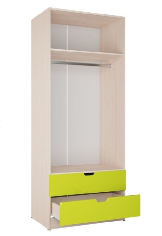 Шкаф Юниор-3 2-х Створчатый с Ящиками Разные Цвета и Рисунок/Ш-800 мм x Г-520 мм х В-2050 мм